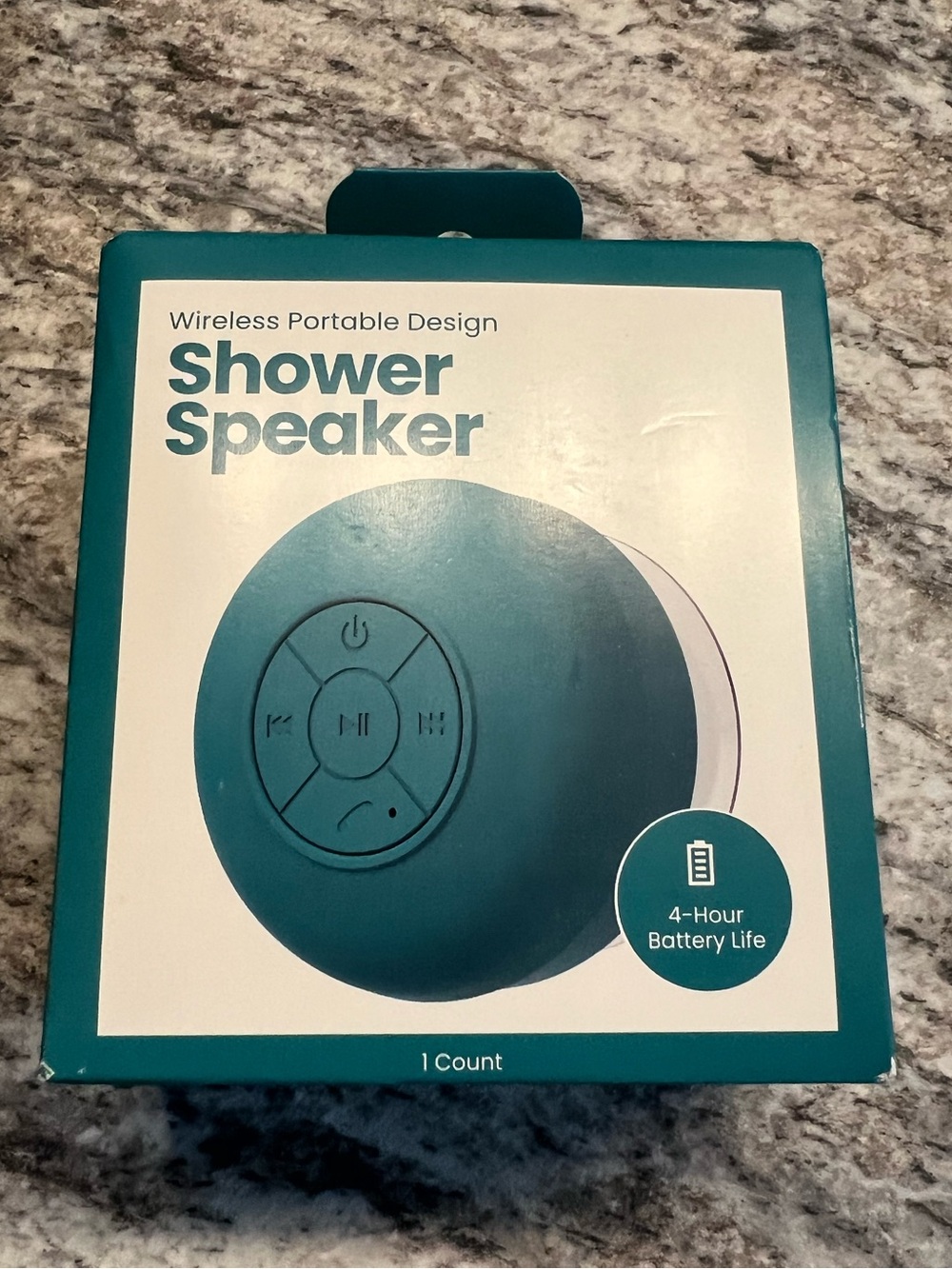 Wireless Portable Shower Teal Speaker